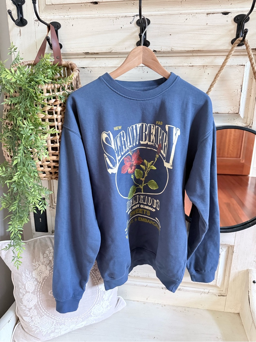 Urban outfitters strawberry sweatshirt